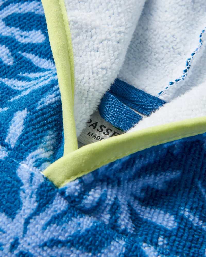 Tulum Surf-Poncho - Meeresgrün Stahlblau