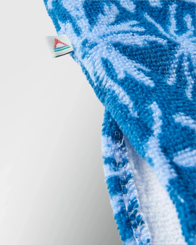 Tulum Surf-Poncho - Meeresgrün Stahlblau