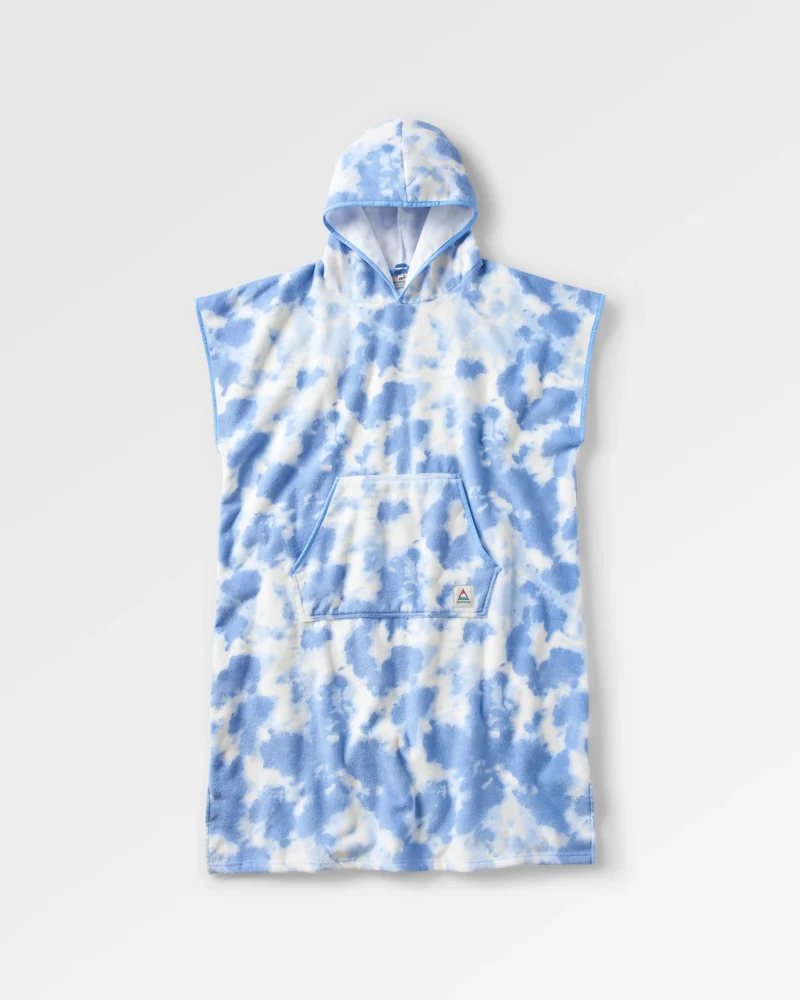 Tulum Surf-Poncho - Tie Dye Kornblume