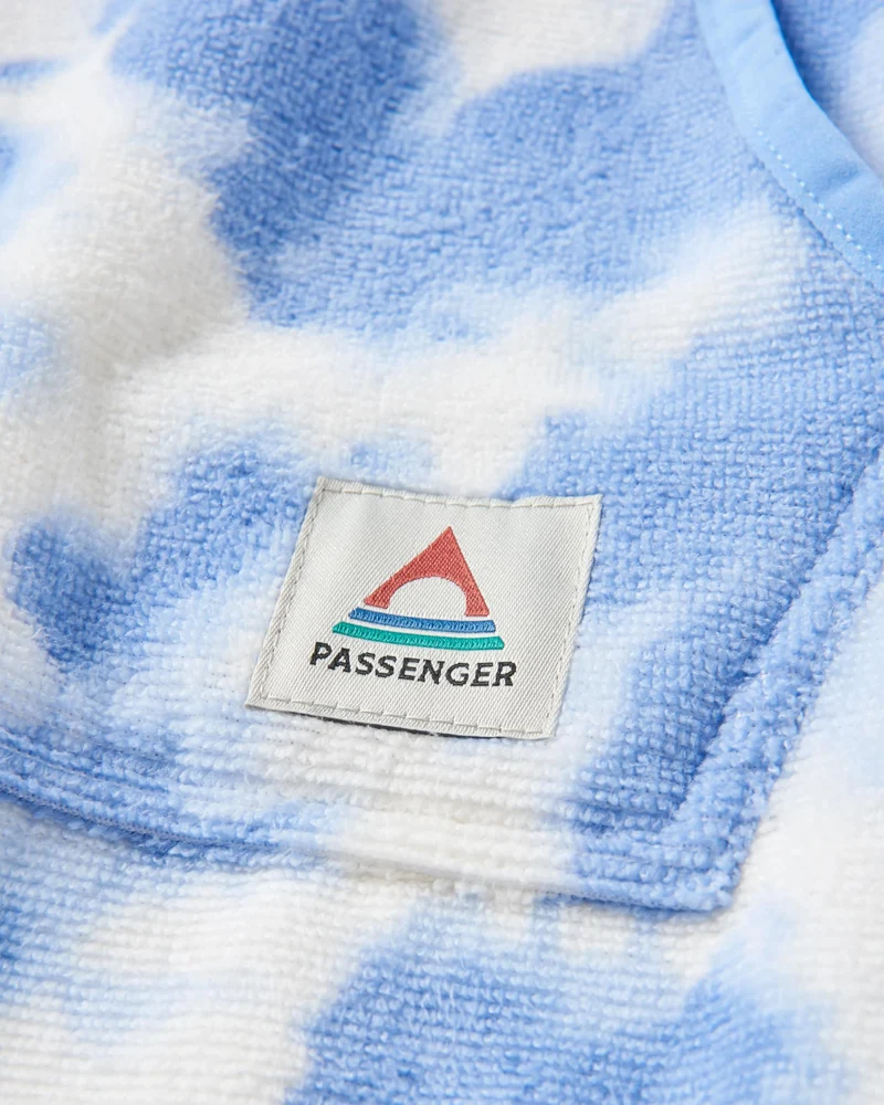 Tulum Surf-Poncho - Tie Dye Kornblume