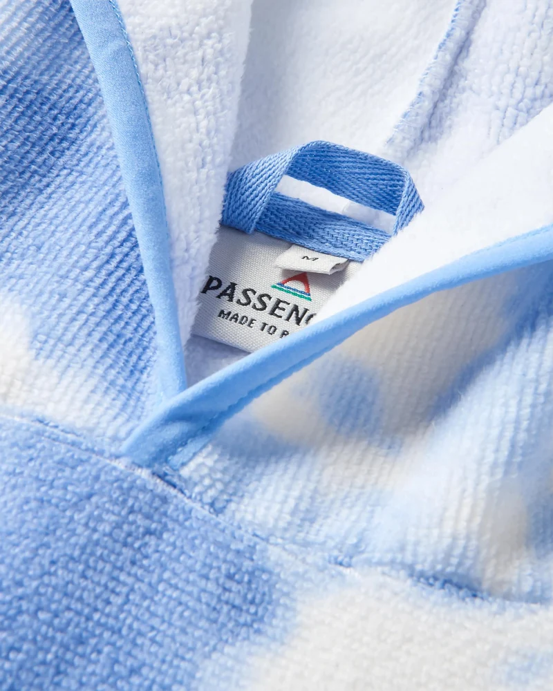 Tulum Surf-Poncho - Tie Dye Kornblume