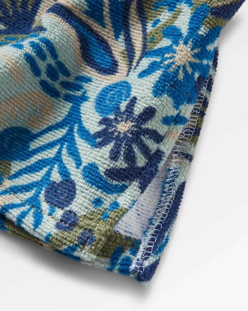 Tulum Surf-Poncho - Anthrazit/Abstraktes Seegras