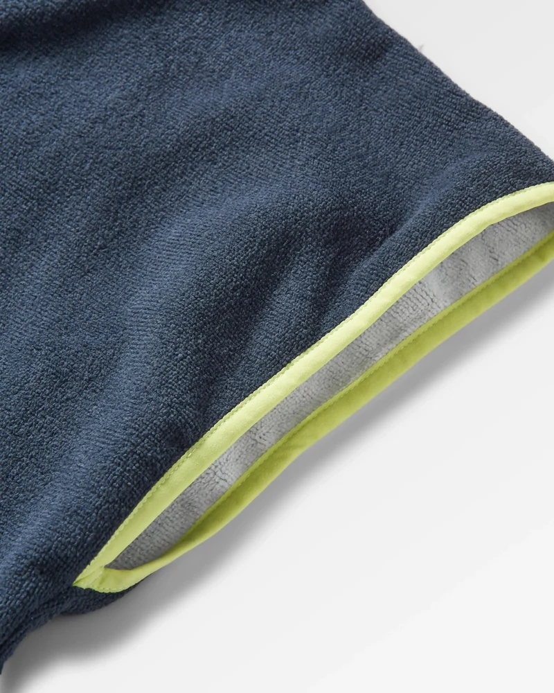 Tulum Surf-Poncho - Anthrazit/Abstraktes Seegras