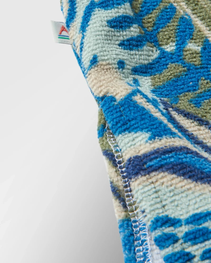 Tulum Surf-Poncho - Anthrazit/Abstraktes Seegras