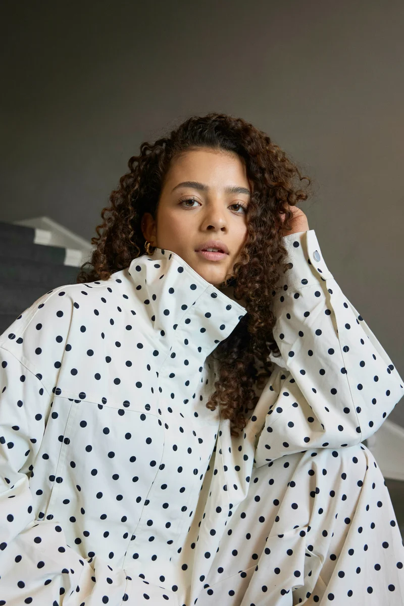 Callisa Dot Jacket | White | Jakke fra Neo Noir