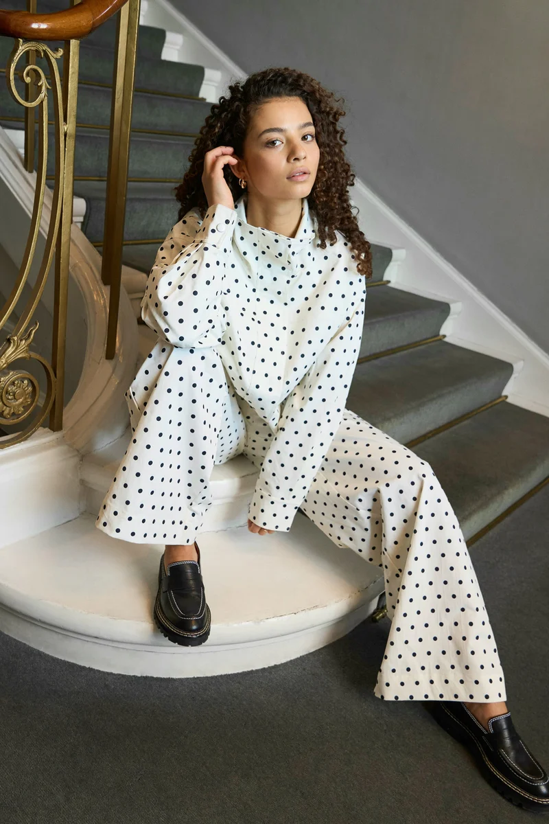 Callisa Dot Jacket | White | Jakke fra Neo Noir