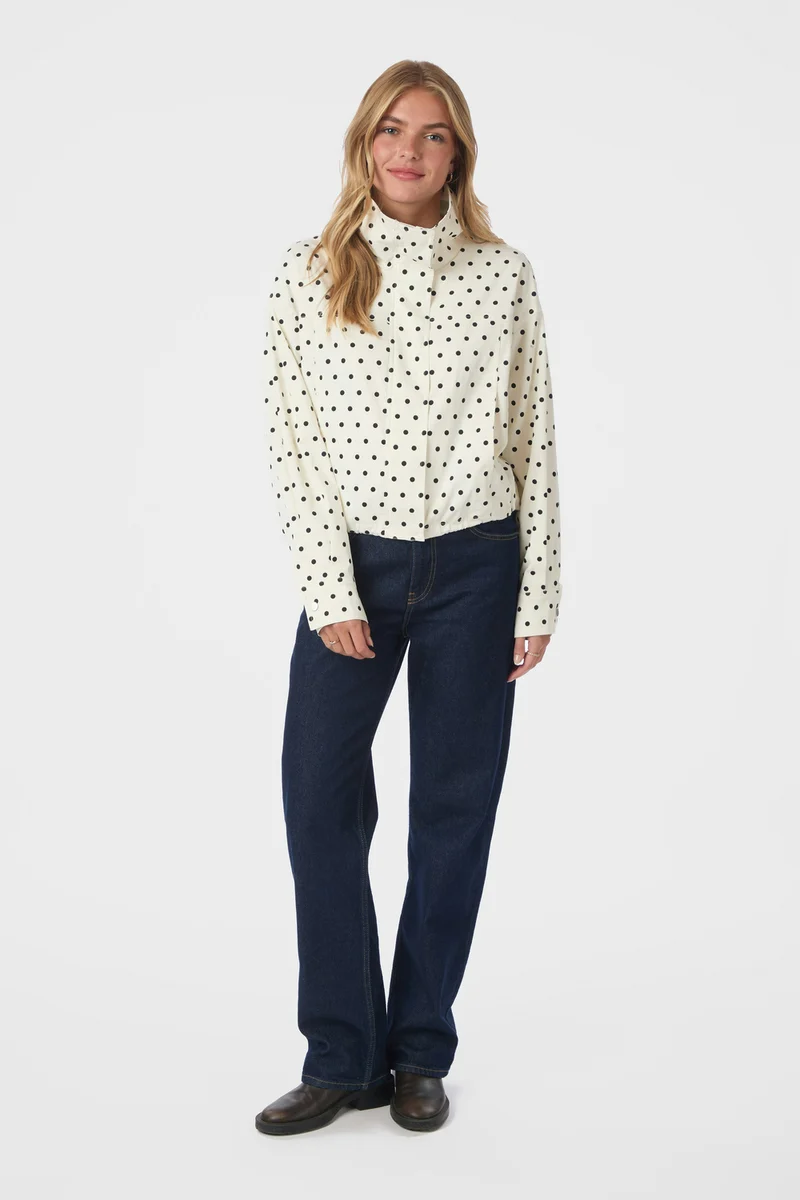 Callisa Dot Jacket | White | Jakke fra Neo Noir