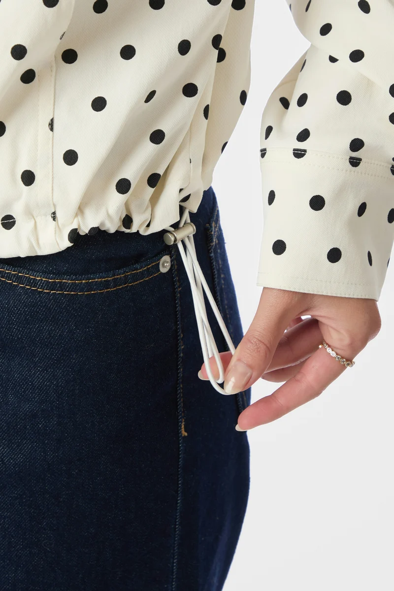 Callisa Dot Jacket | White | Jakke fra Neo Noir