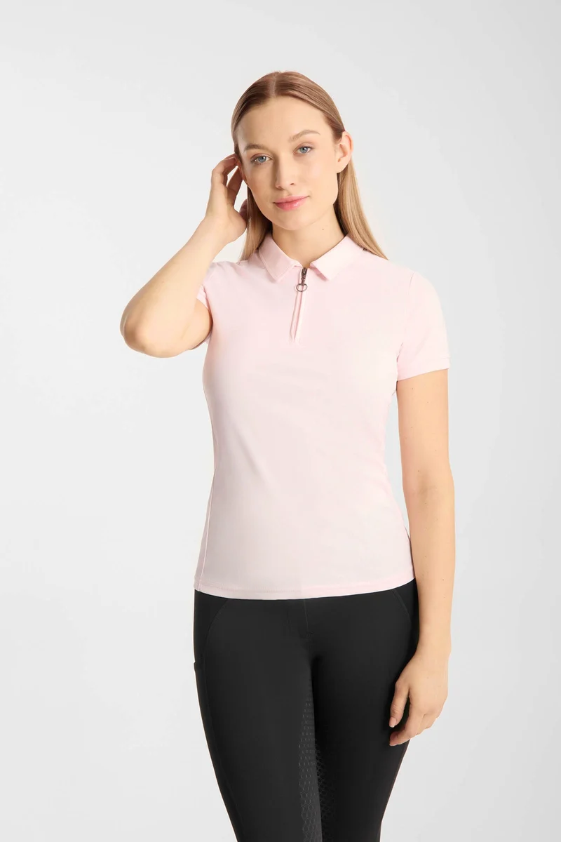 Willow Damen funktionales Poloshirt Barely Pink 36