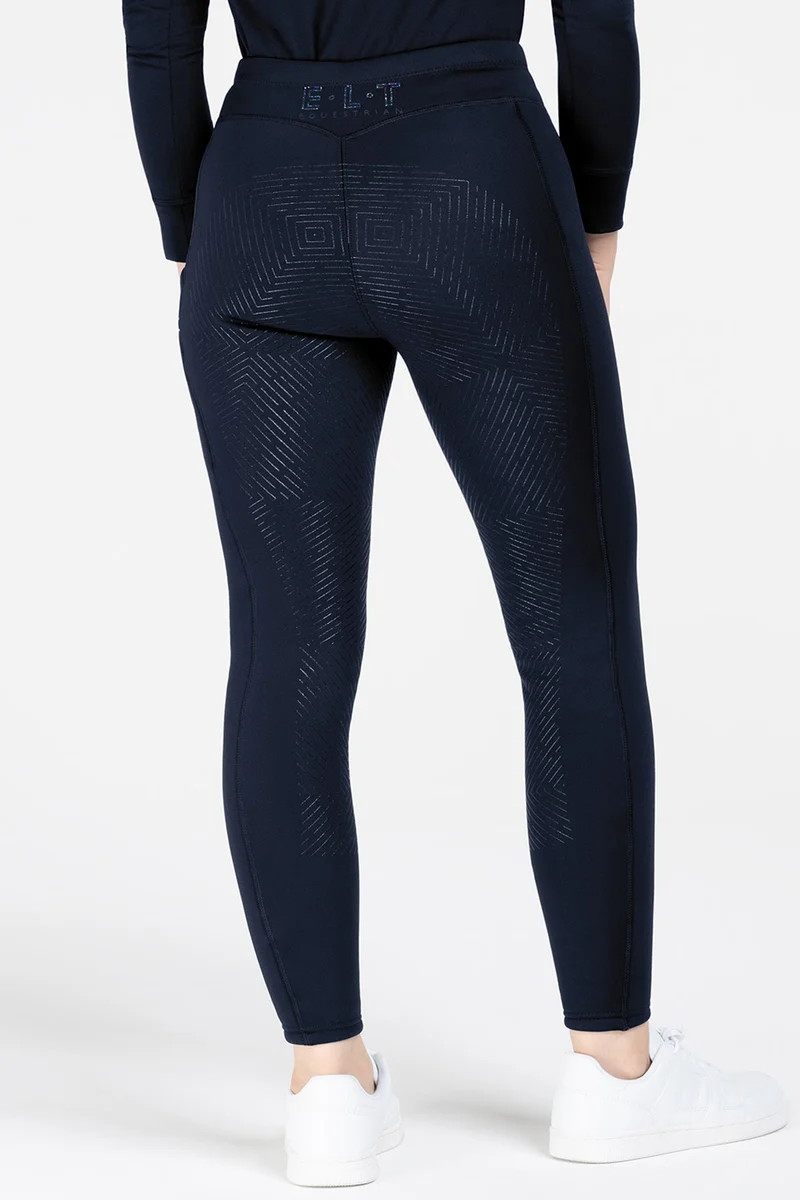 Rica Thermo Teddy Reitleggings für Kinder Deepblue 128