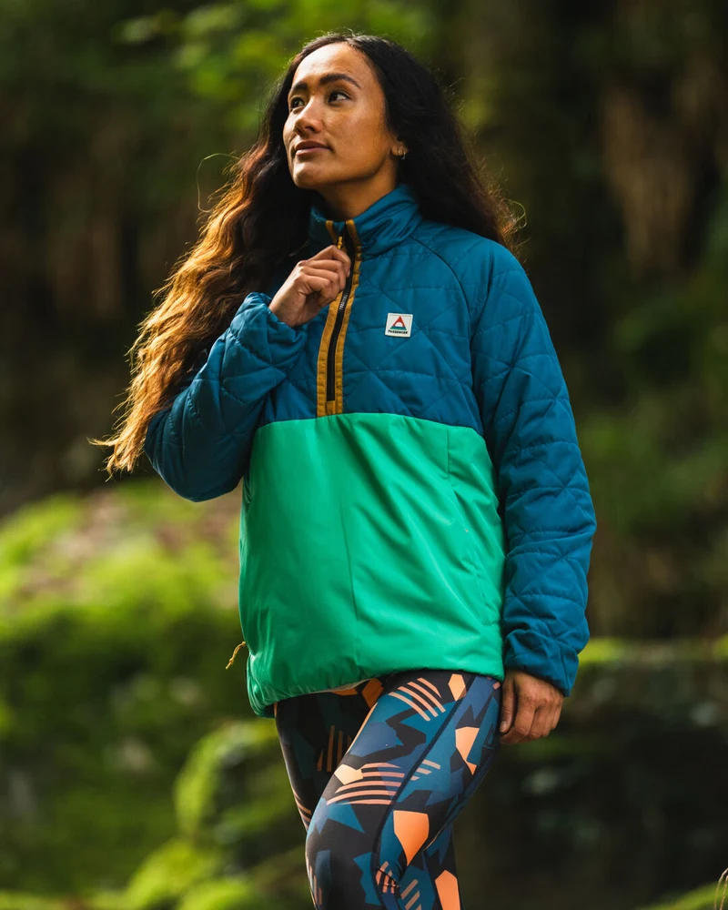 Trace Thermore® Isolierte Jacke - Corsair Blue/ Jungle Green