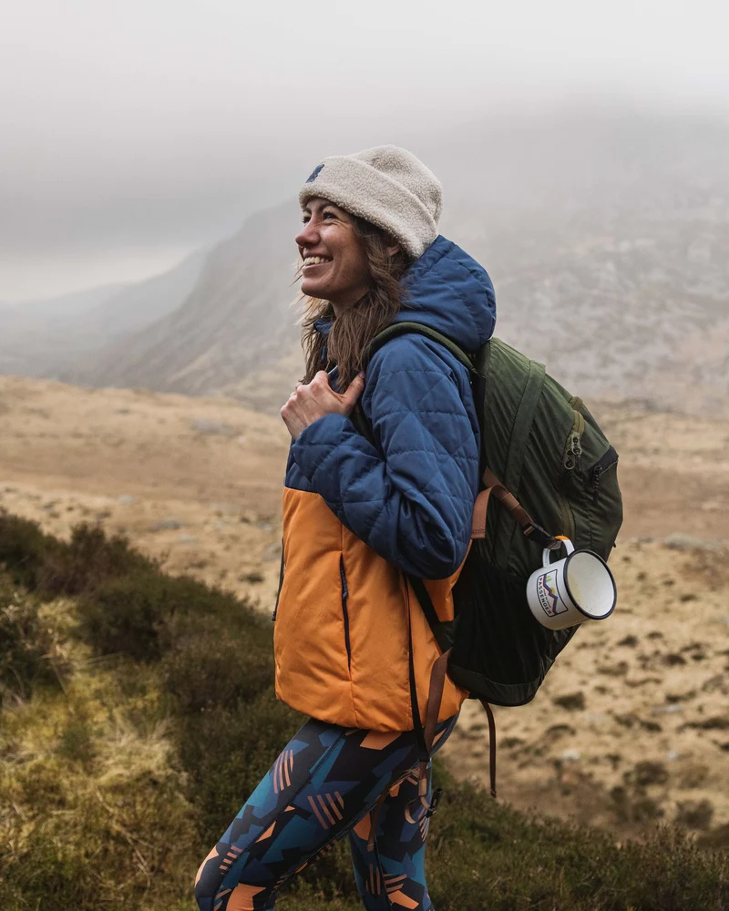 Singletrack Thermore® Isolierte Jacke - Dunkles Denim/ Aprikose