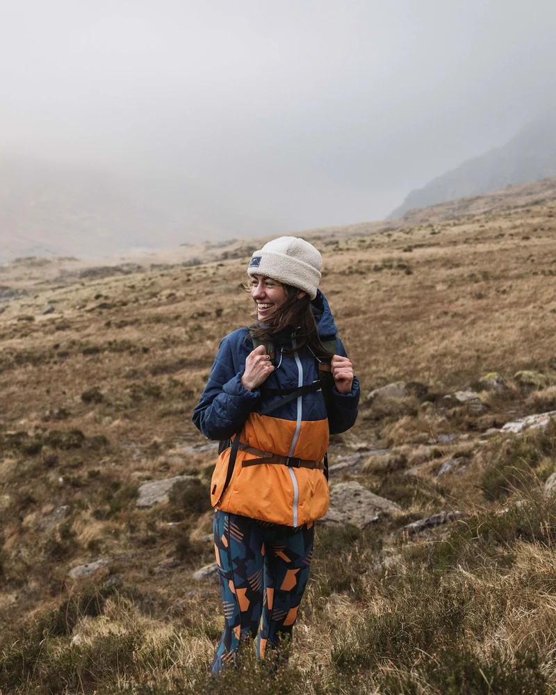 Singletrack Thermore® Isolierte Jacke - Dunkles Denim/ Aprikose