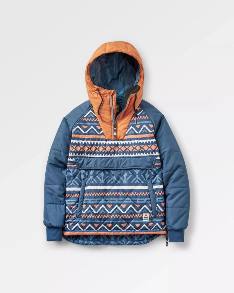 Ocean Isolierter Anorak - Homespun Stripe Navy