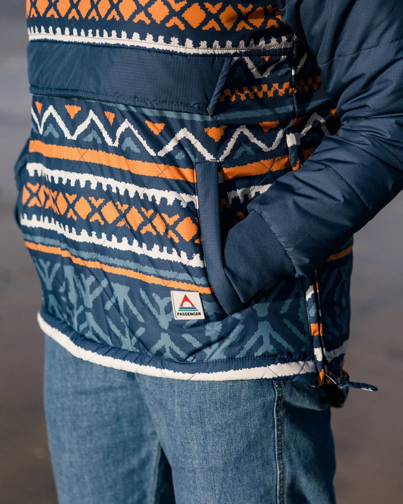 Ocean Isolierter Anorak - Homespun Stripe Navy