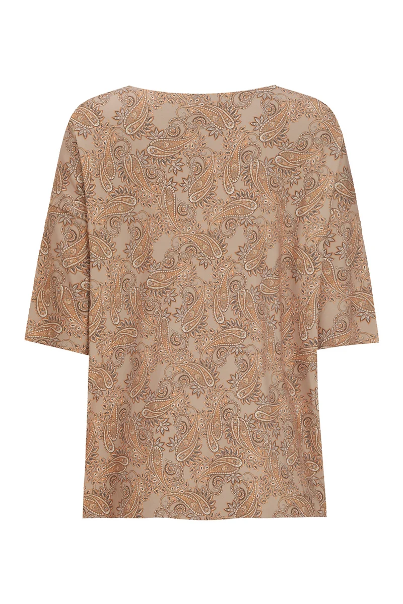 Alma Tshirt | Sand Paisley | Tshirt fra Liberté
