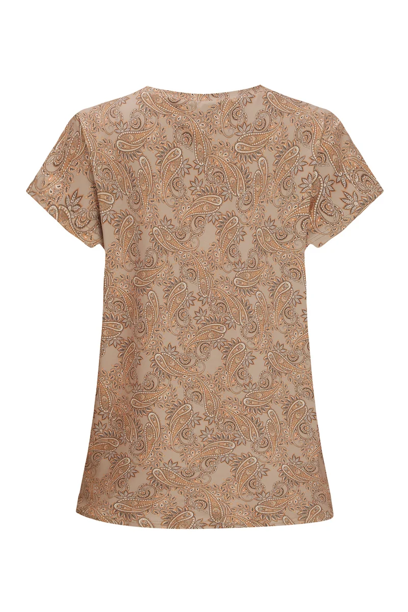 Alma U Tshirt | Sand Paisley | Tshirt fra Liberté