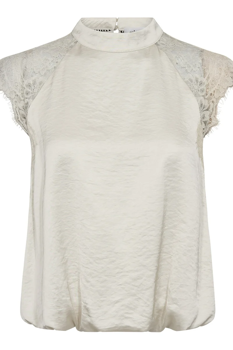Idun Lace Ballon Top 45185 | Off white | Top fra Co'couture