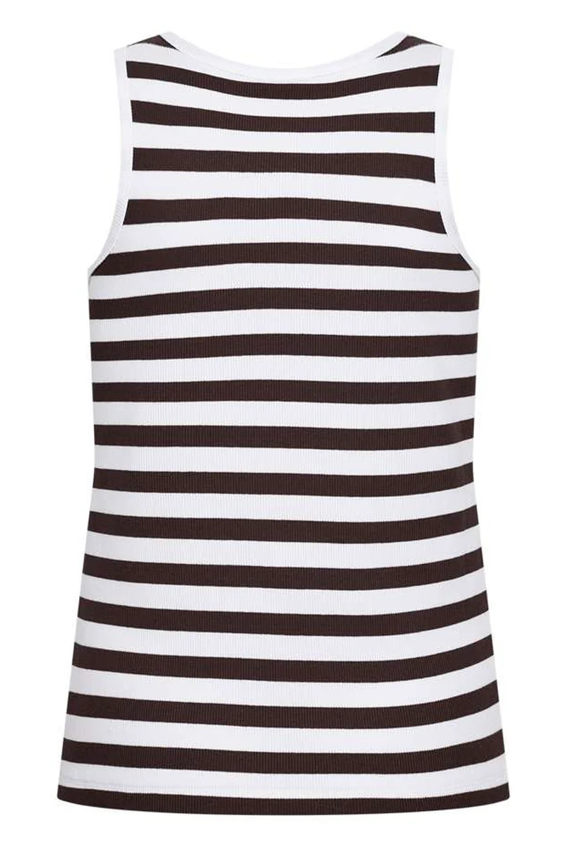 Effy Top 203813 | Brilliant White W. Coffee Bean | Top fra Freequent