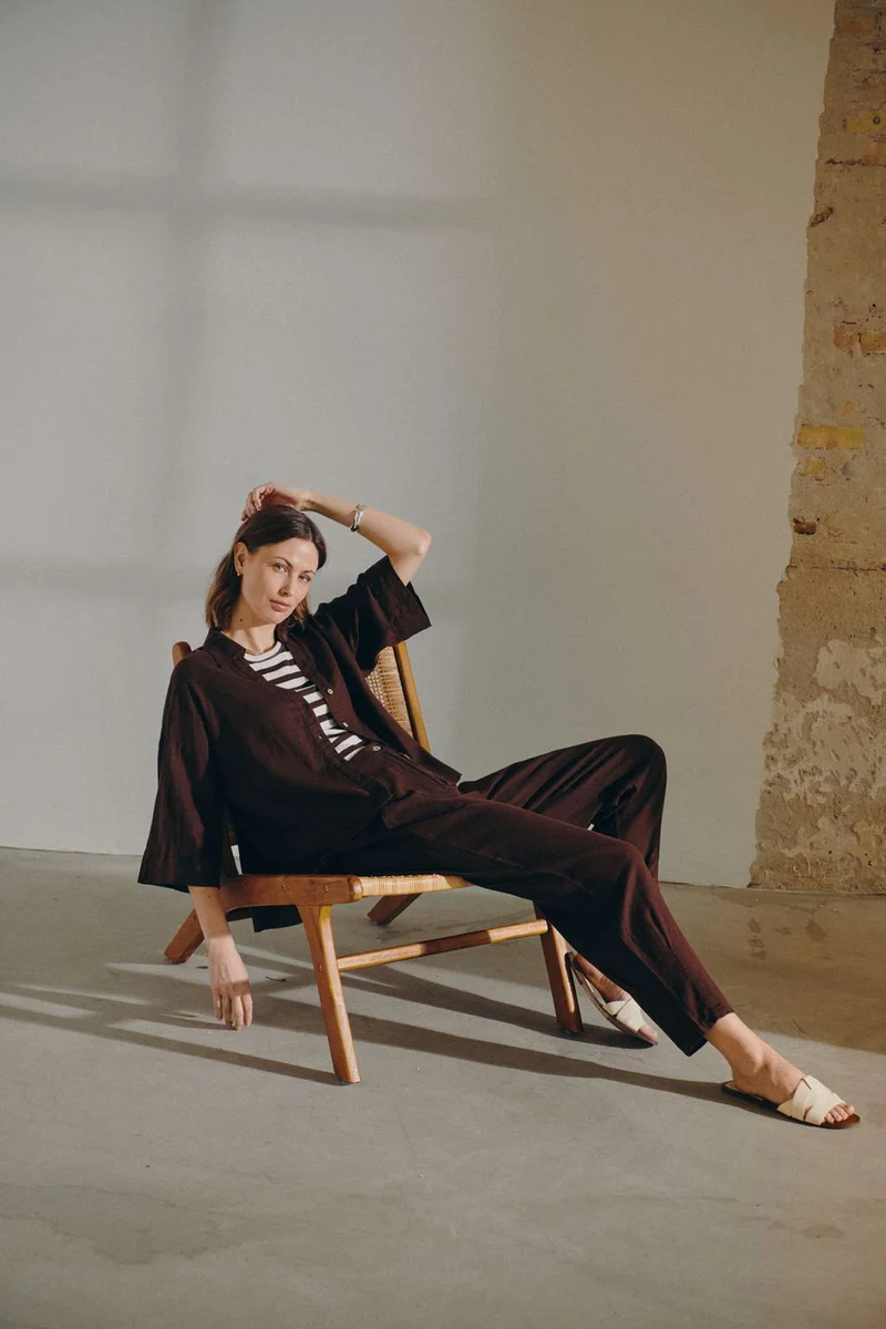 Effy Top 203813 | Brilliant White W. Coffee Bean | Top fra Freequent