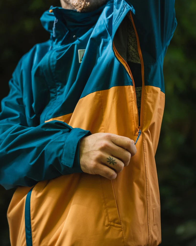 Season Wasserabweisende Jacke - Corsair Blau/ Aprikose