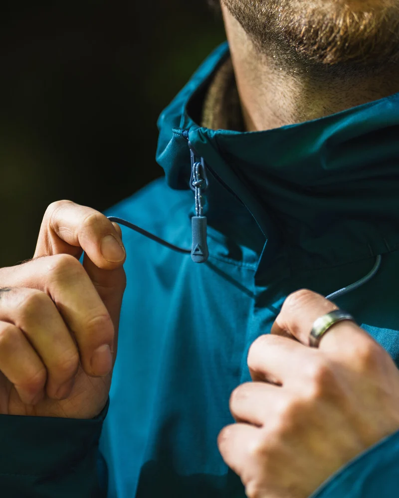 Season Wasserabweisende Jacke - Corsair Blau/ Aprikose