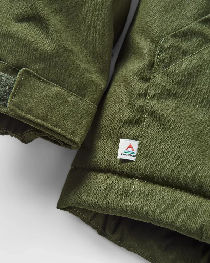 Discover Sherpa Lined Jacket - Tannengrün