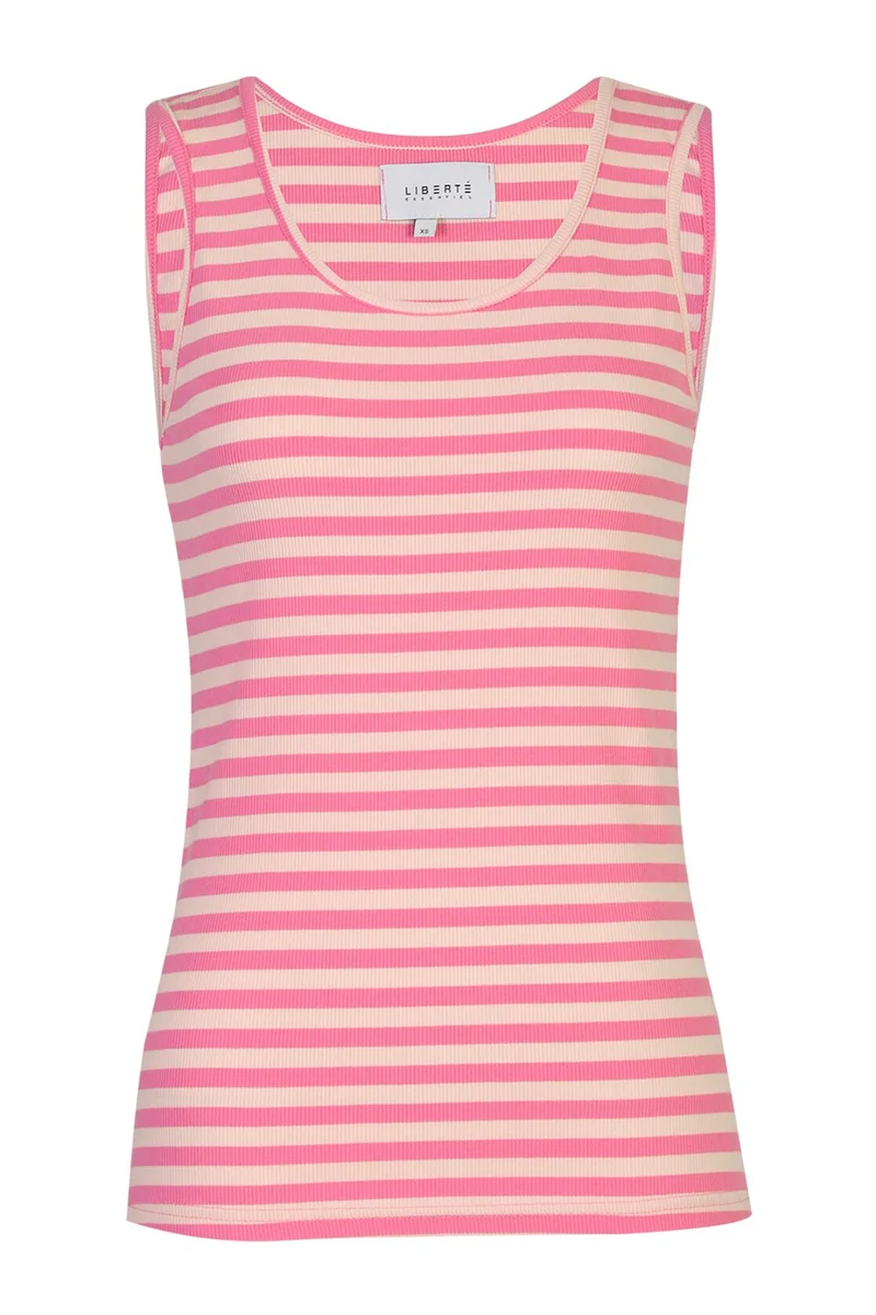 Natalia Tank Top | Pink Rose Stripe