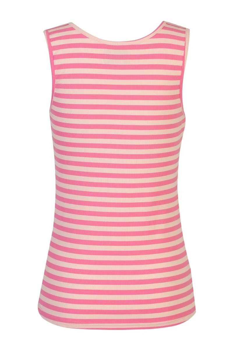 Natalia Tank Top | Pink Rose Stripe