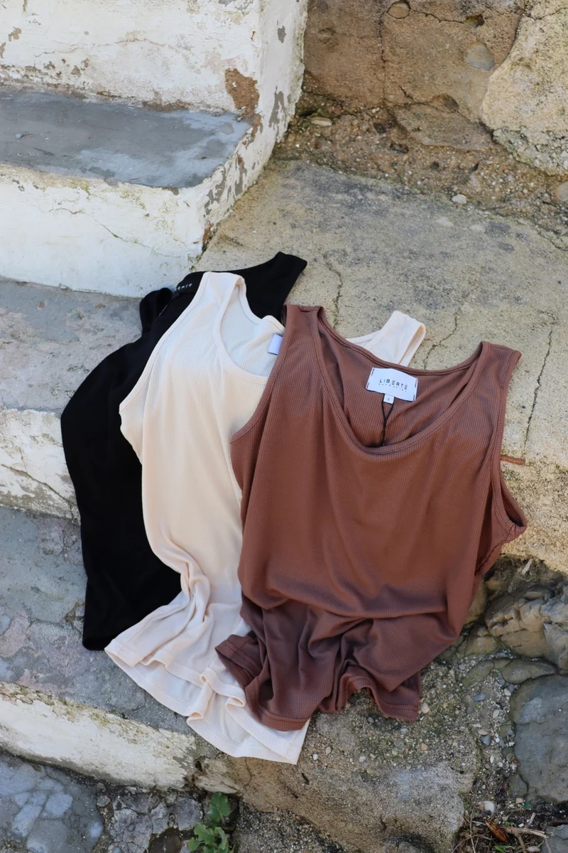Natalia Tank Top | Ivory Solid