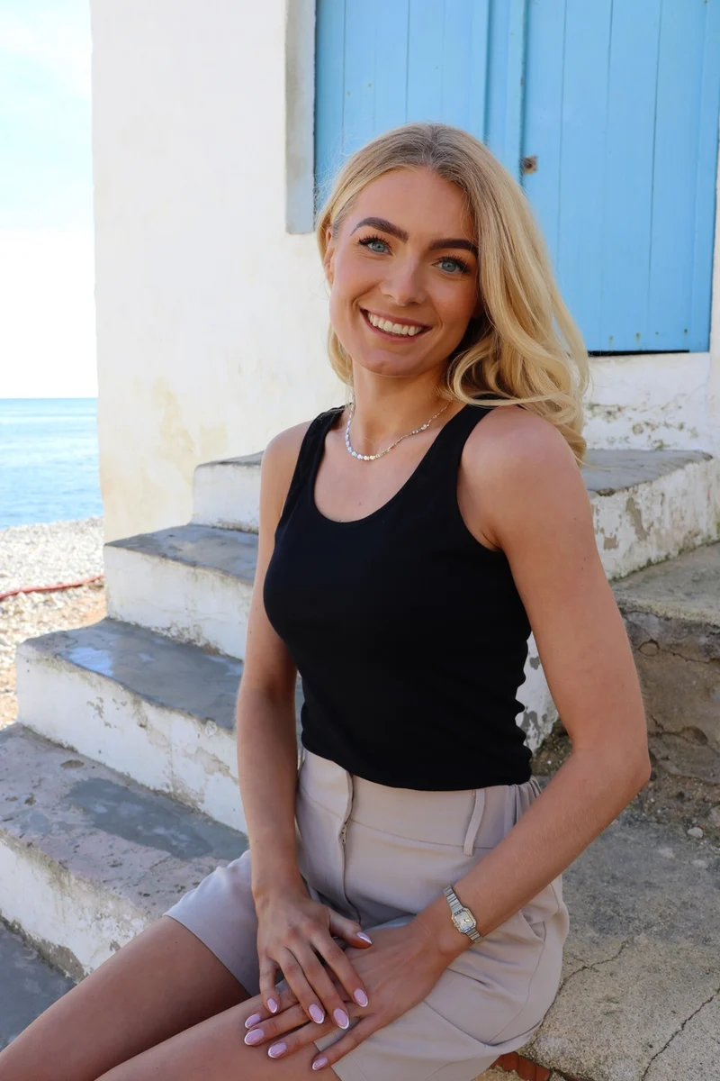 Natalia Tank Top | Black Solid