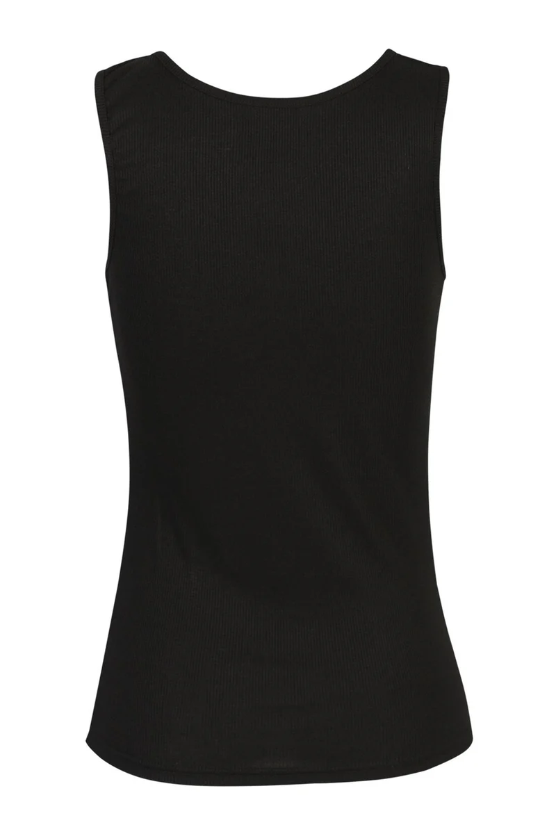 Natalia Tank Top | Black Solid