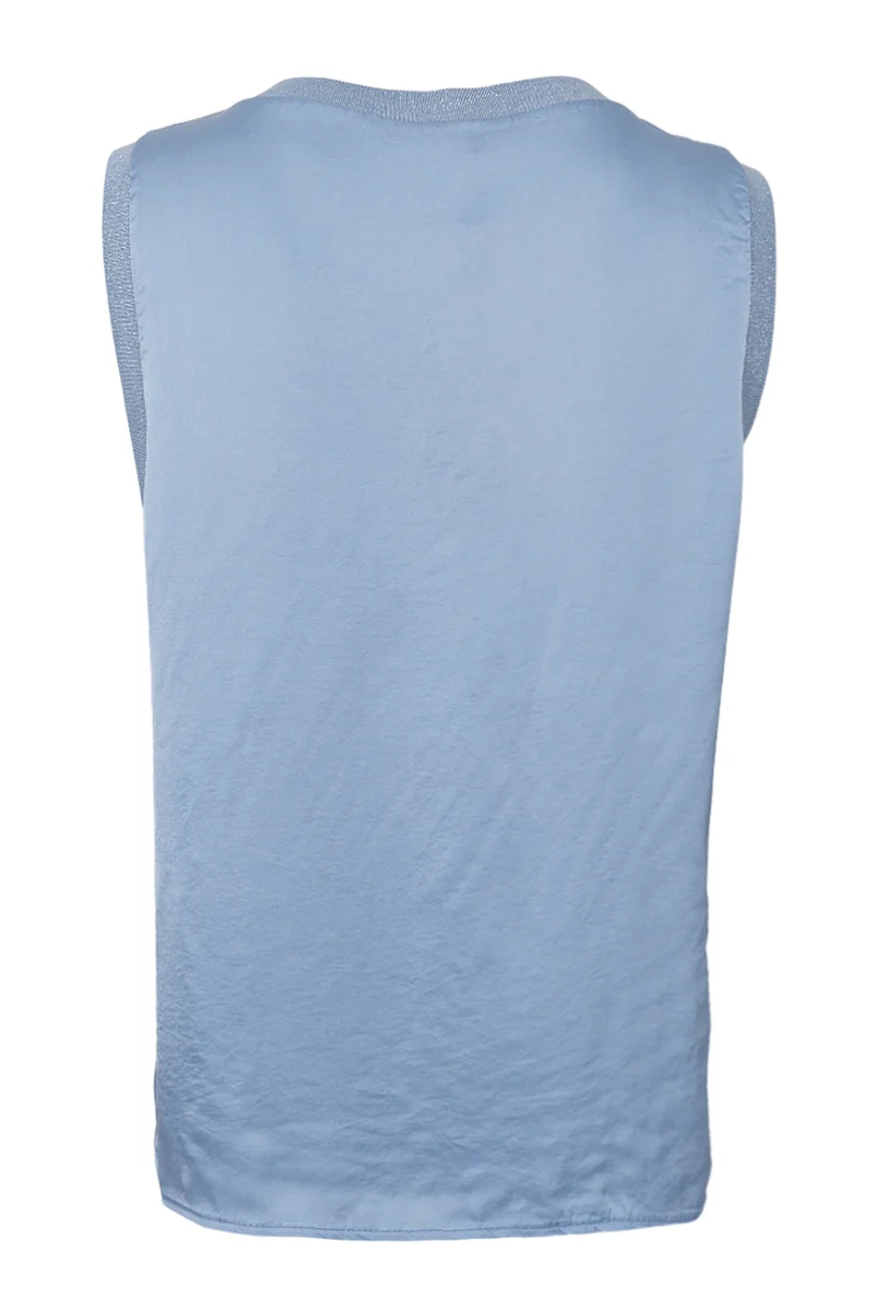 Mabel Top | Dust Blue | Top fra Black Colour