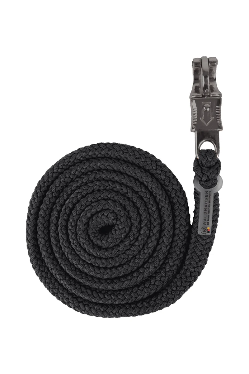 Modern Rosé Führstrick mit Panikhaken Black/Anthracit Einheitsgröße