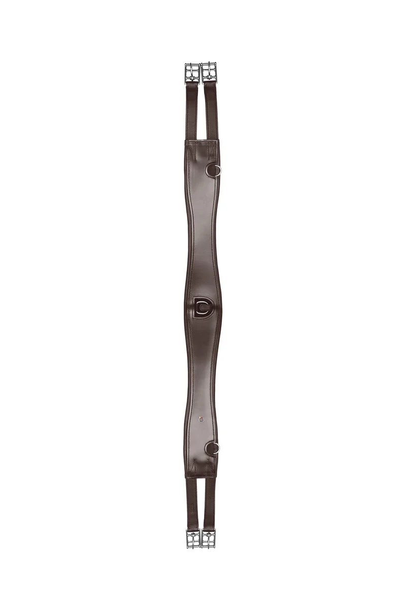 Sleek Leder-Sattelgurt Brown 130 cm