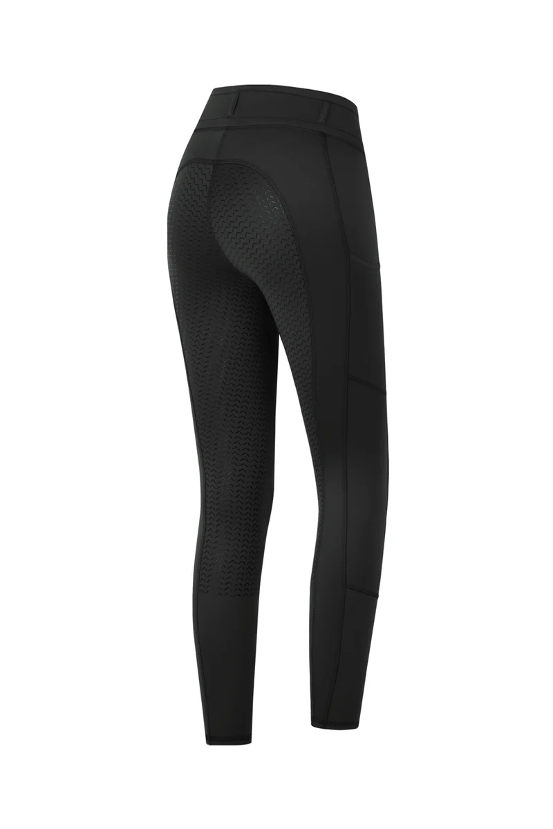 Ella Kids' Vollbesatz Reitleggings Black 164