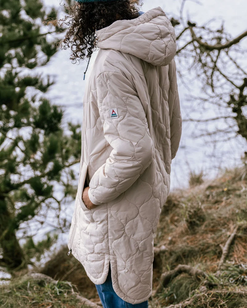 Flora Lange Isolierte Parka - White Pepper