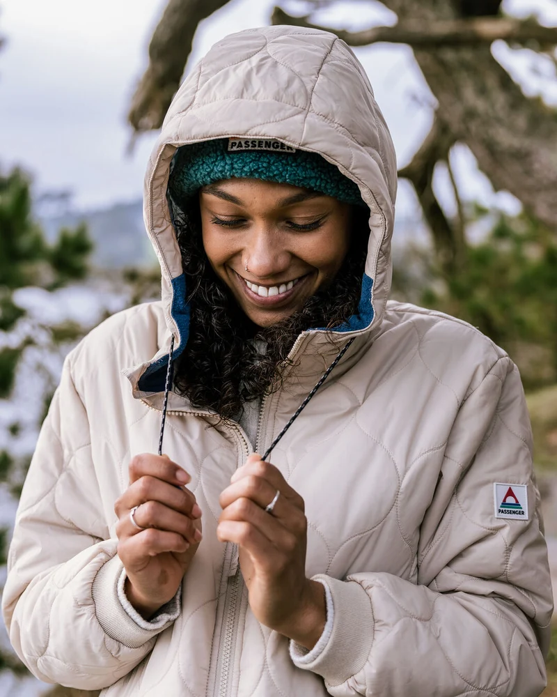 Flora Lange Isolierte Parka - White Pepper