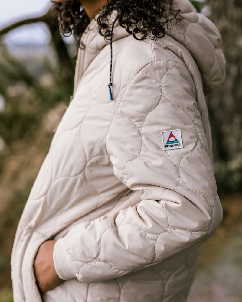 Flora Lange Isolierte Parka - White Pepper
