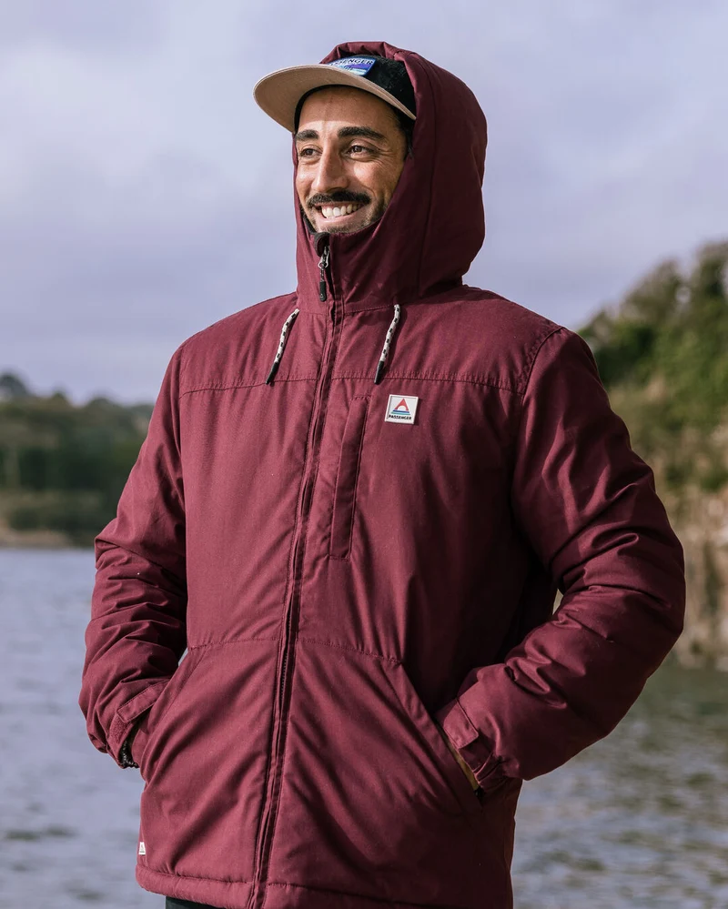 Discover Sherpa Lined Jacket - Weinrot