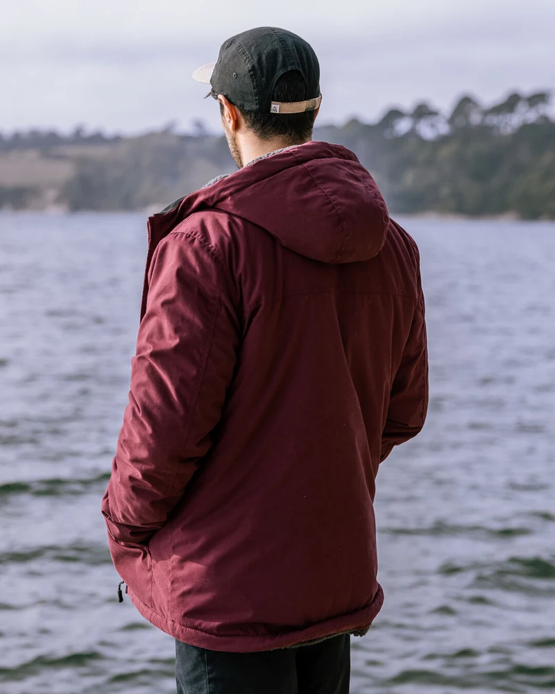 Discover Sherpa Lined Jacket - Weinrot