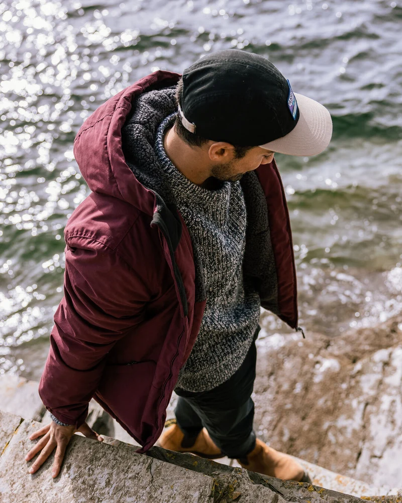 Discover Sherpa Lined Jacket - Weinrot