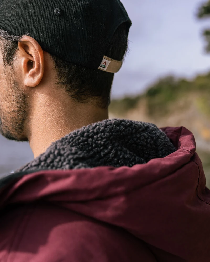 Discover Sherpa Lined Jacket - Weinrot