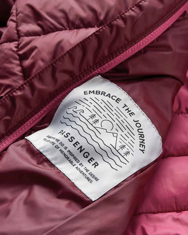 Pow Isolierte Jacke - Weinrot