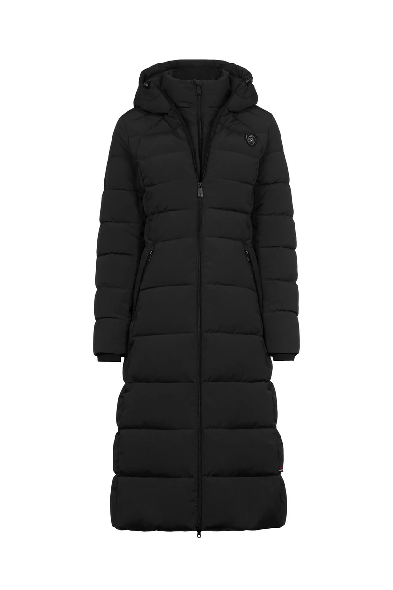 CAVALDENI Damen Maximantel Black 46