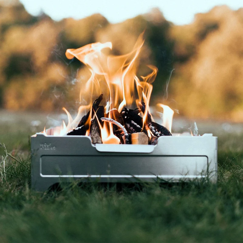 Wolf and Grizzly Feuer Safe - Edelstahl