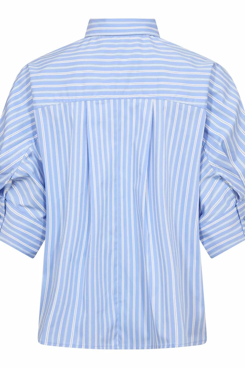 Kaio Stripe SS Shirt 45183 | Pale Blue | Top fra Co'couture