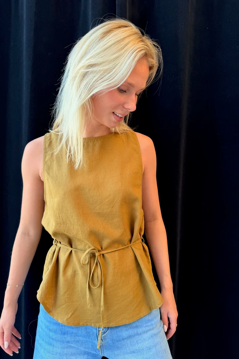 Chloe Coco Top | Army | Top fra French Laundry