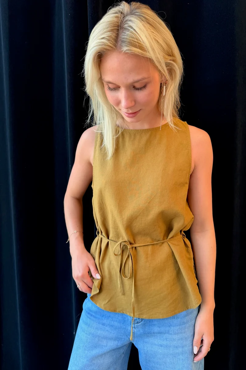 Chloe Coco Top | Army | Top fra French Laundry