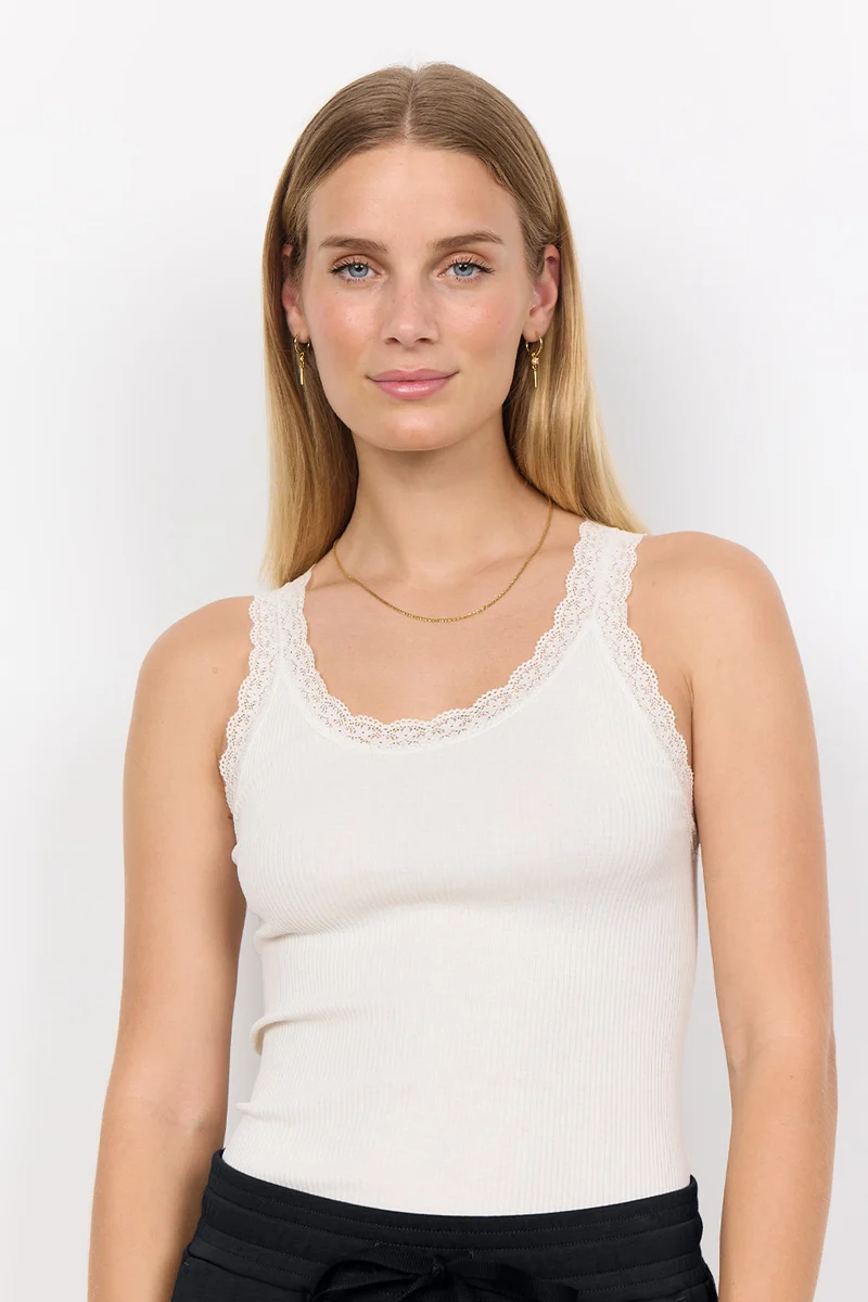 Windsor Silk Top | Offwhite | Top fra Statebird